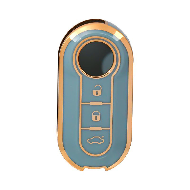 3810-G | Fiat Sustalı Nano Silikon Kılıfı 3 Buton Gri
