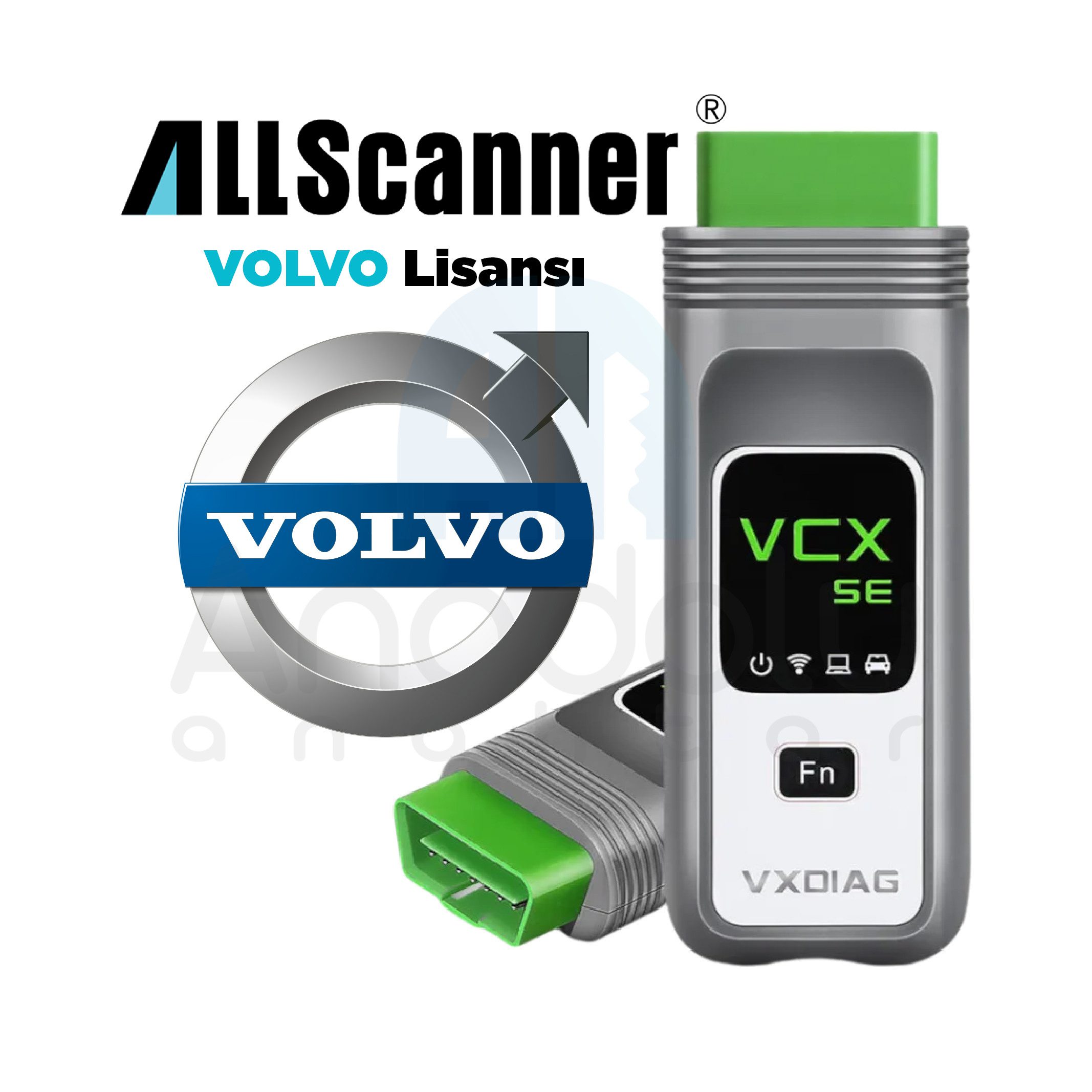 8306 | All Scanner Volvo Lisansları için VCX SE Diagnostik Tool