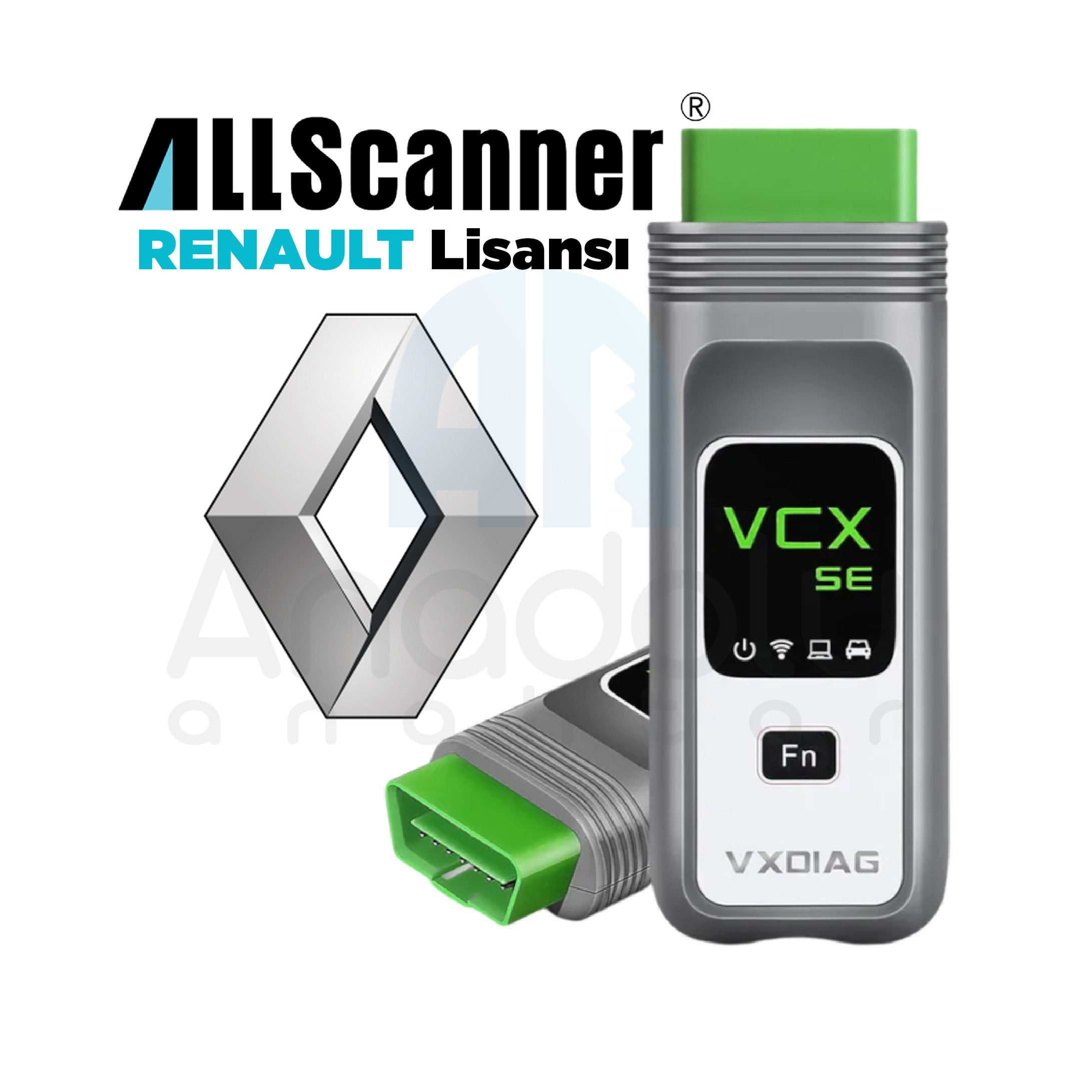 8304 | All Scanner Renault Lisansları için VCX SE Diagnostik Tool