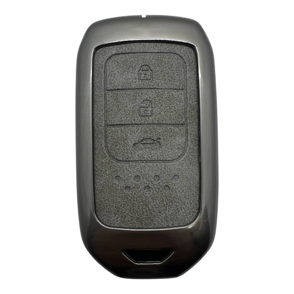 1720Vip G | Honda Smart Metal Kılıfı 3 Buton Gri