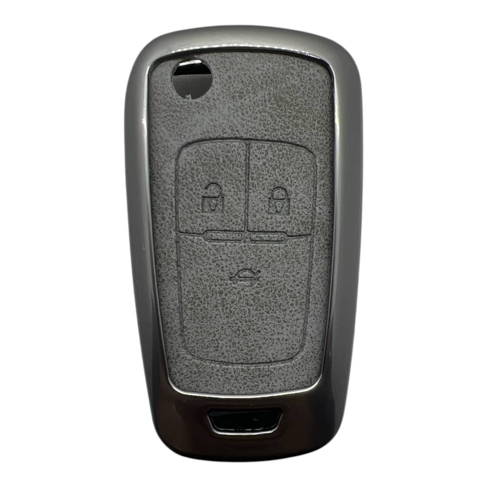 3211Vip G | Opel Sustalı Metal Kılıfı 3 Buton Gri