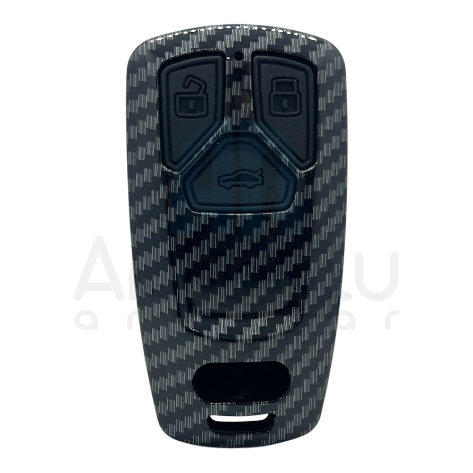 2931KARBON | Audi Smart 3 Buton Karbon Fiber Kılıfı