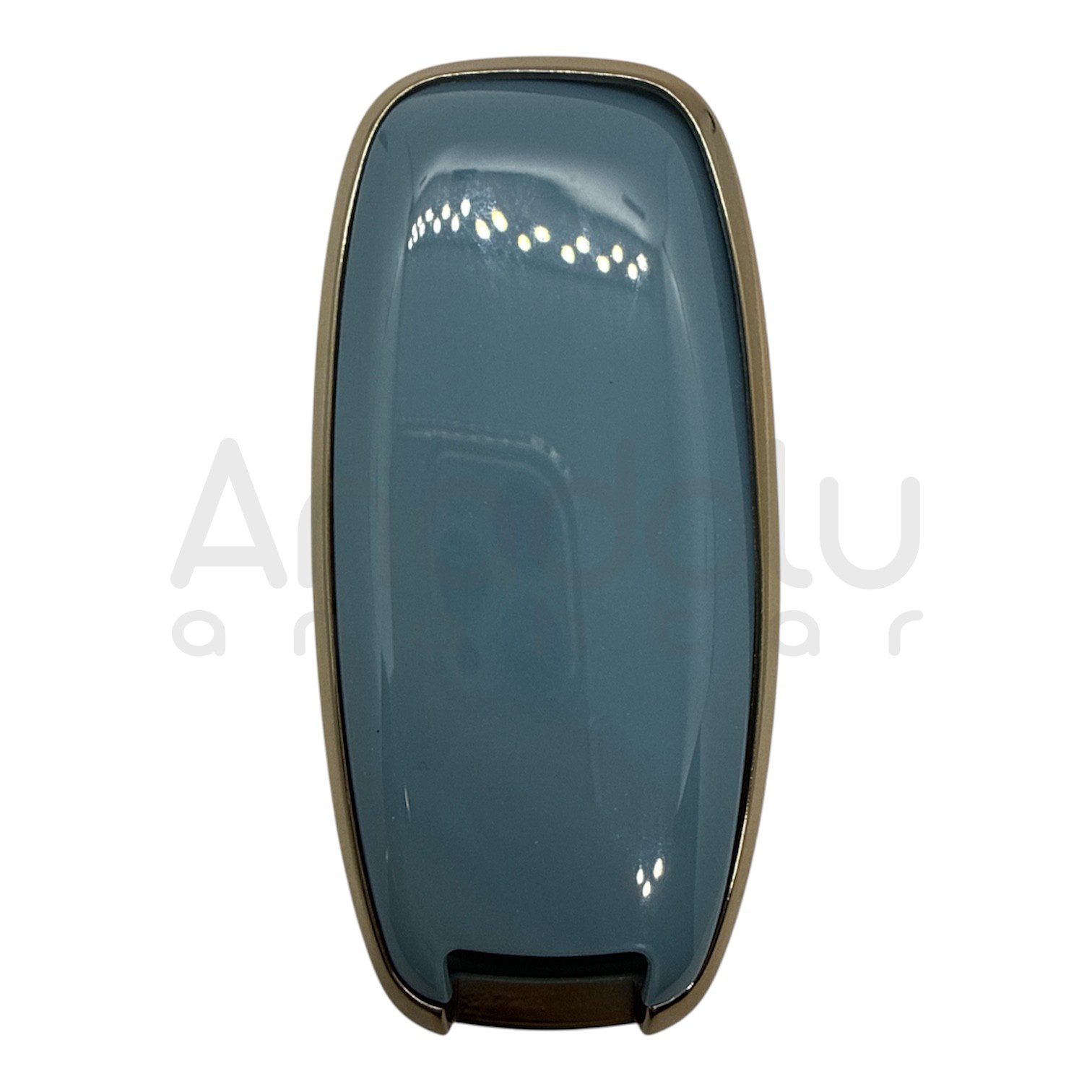 1212-G | Nissan Smart Nano Silikon Kılıfı 3 Buton Gri