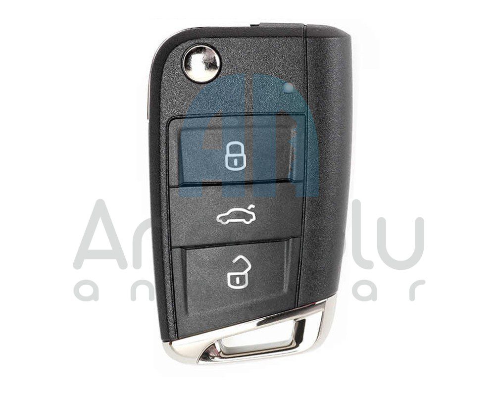 2864 | VW Orjinal 5C Keyless Sustalı Kumanda 3 Buton
