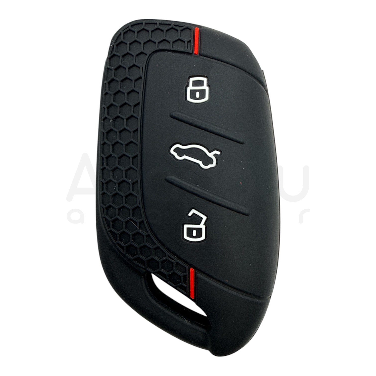 4611-PK | MG Petek Desenli Kılıf 3 Buton Kırmızı