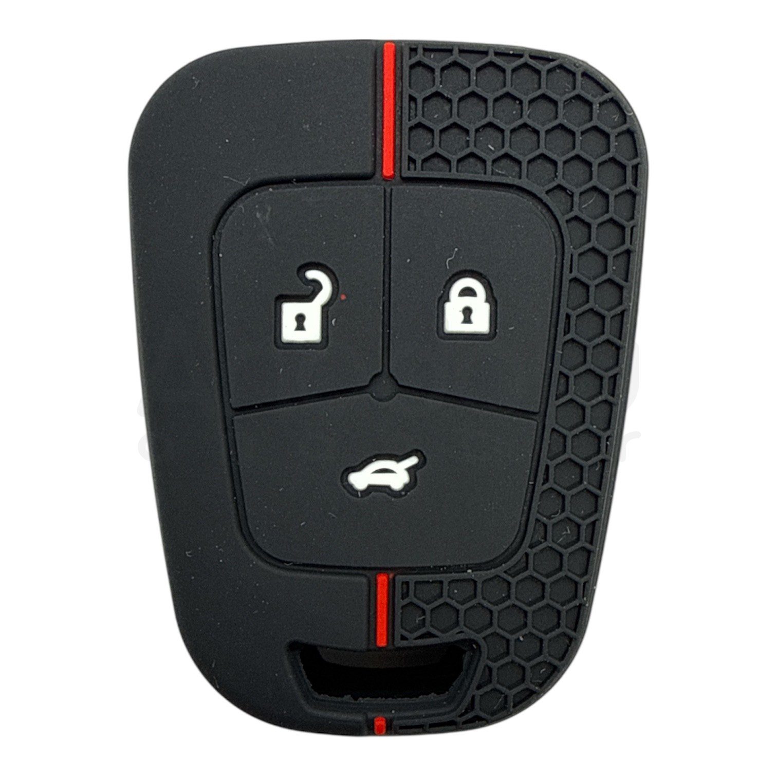 3217-PK | Opel Petek Desenli Kılıf 3 Buton Kırmızı