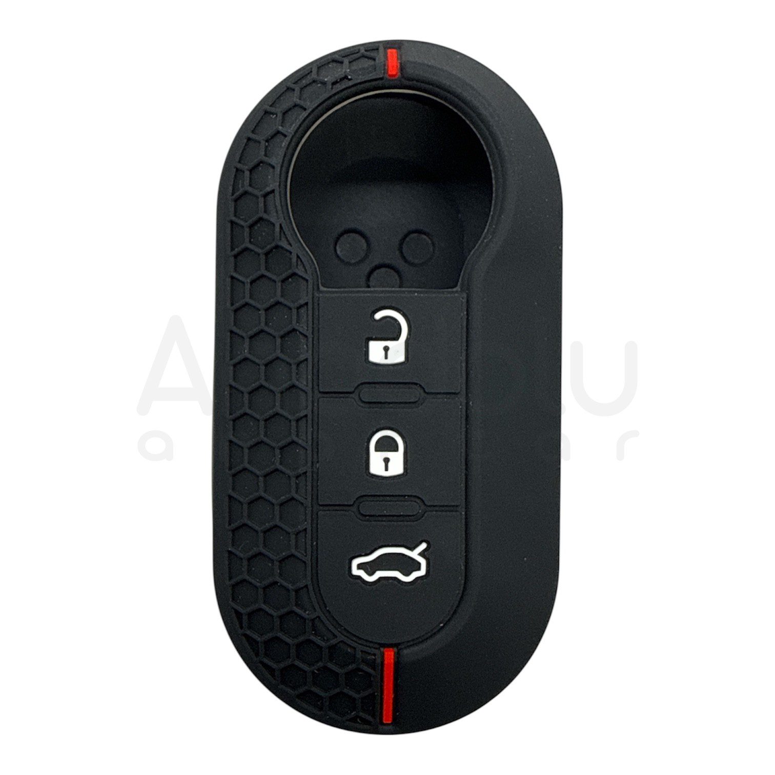 3810-PK | Fiat Sustalı Petek Desenli Kılıf 3 Buton Kırmızı