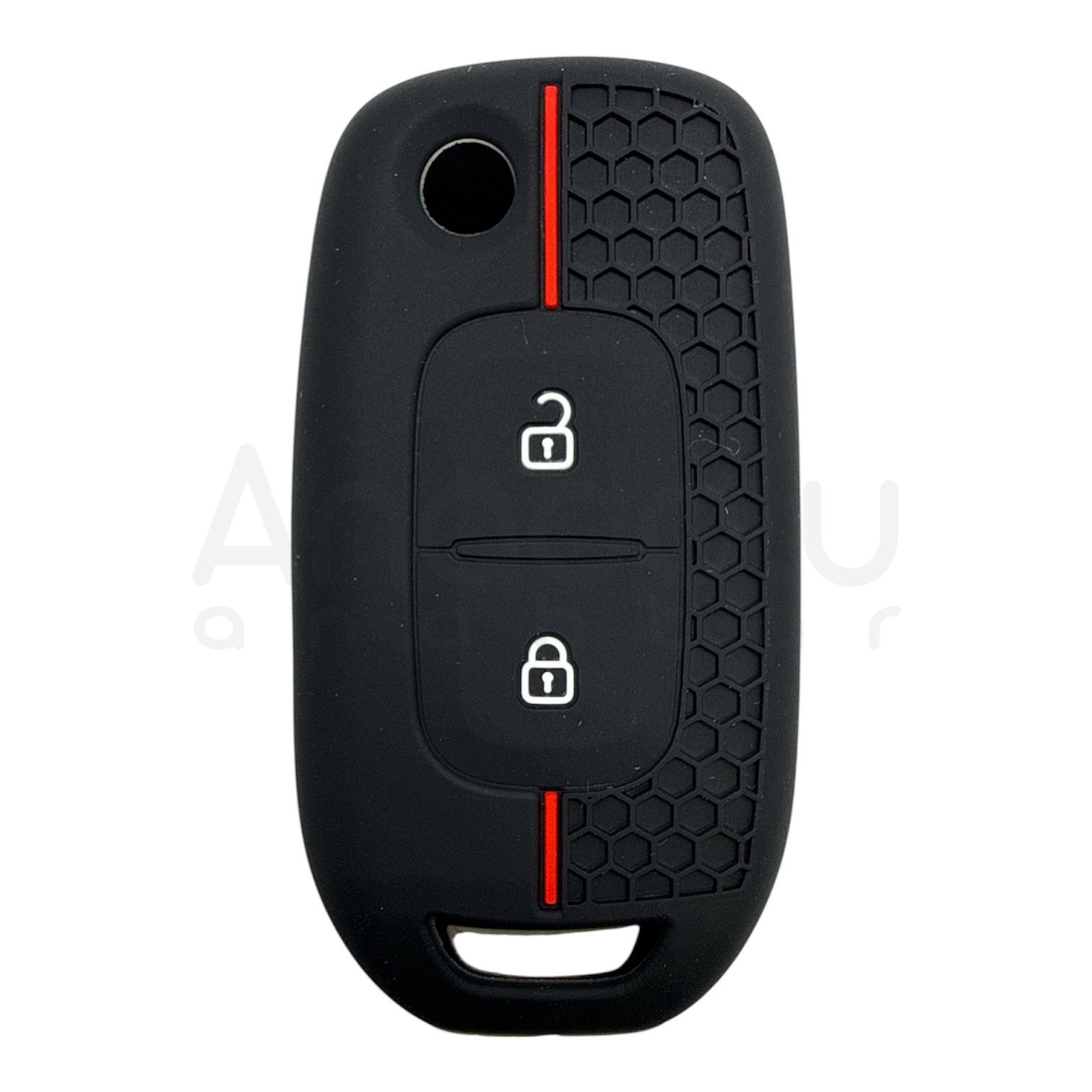 3524-PK | Renault Sustalı Petek Desenli Kılıf 2 Buton Kırmızı