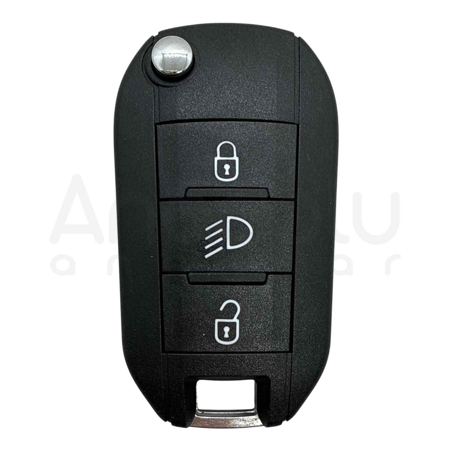 4782 | Citroen +2017 NCF Sustalı Kumanda 3 Buton Farlı 433MHz 4A Hitag AES Transponder