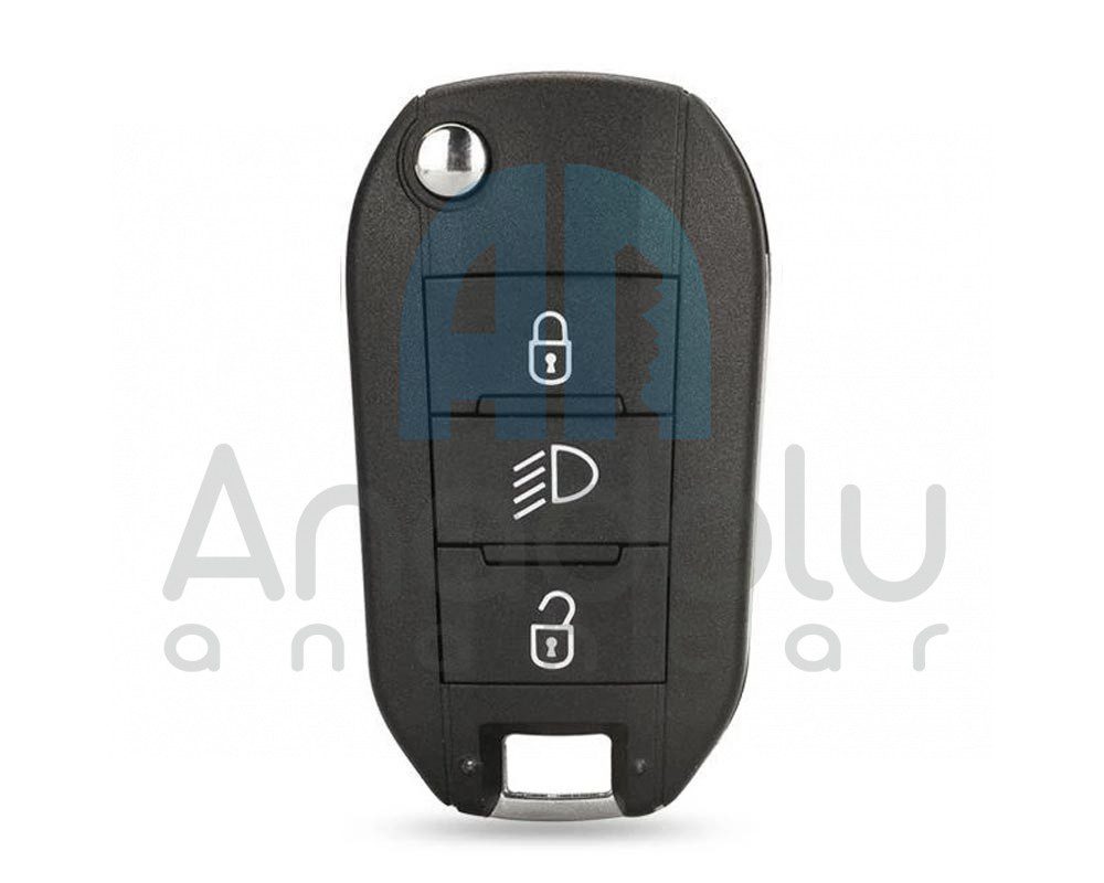 3465 | Peugeot 508 301  Sustalı Kumanda 3 Buton 433MHz HITAG 2 ID46 Transponder