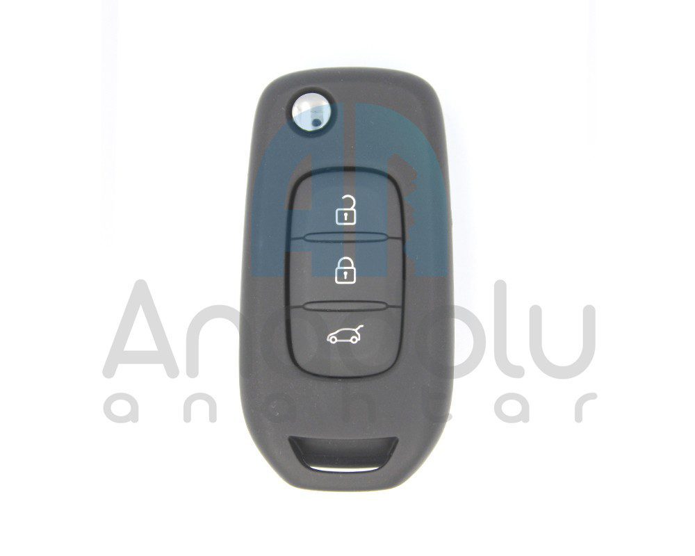 3507 | Renault Dacia Duster Sandero Symbol Twingo Sustalı Kumanda 3 Buton 433MHz AES PCF7961 Transponder