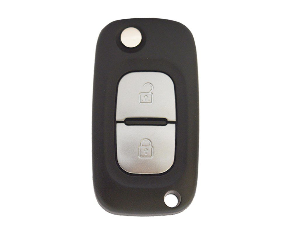 3539 | Renault Clio2 Master Kangoo Modifiye Sustalı Kumanda 2 Buton 433MHz PCF7946