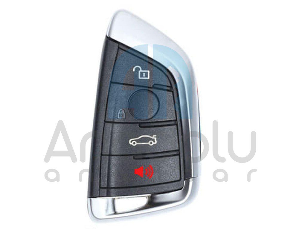 2722 | BMW F-Serisi Smart Kumanda Kabı 4 buton Siyah
