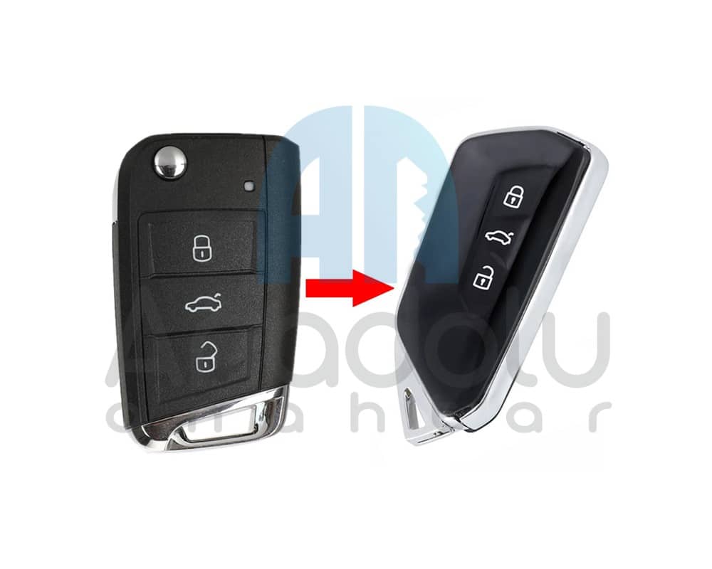 2850 | VW MQB Susatlı - Yeni Smart Tipi Dönüşüm Kumanda Kabı