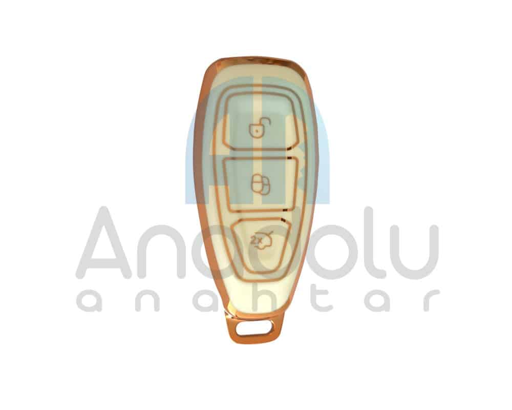 4115-W | Ford Smart Silikon Kılıfı 3 Buton