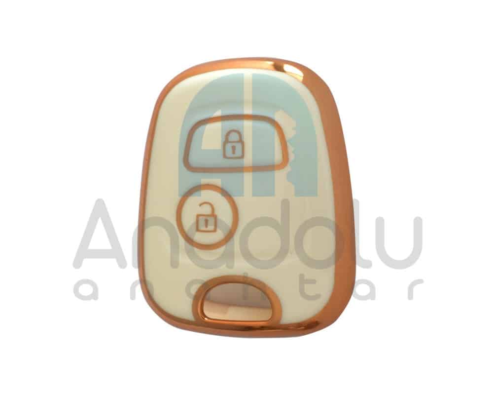 3415-W | Peugeot Citroen Nano Silikon Kılıfı 2 Buton