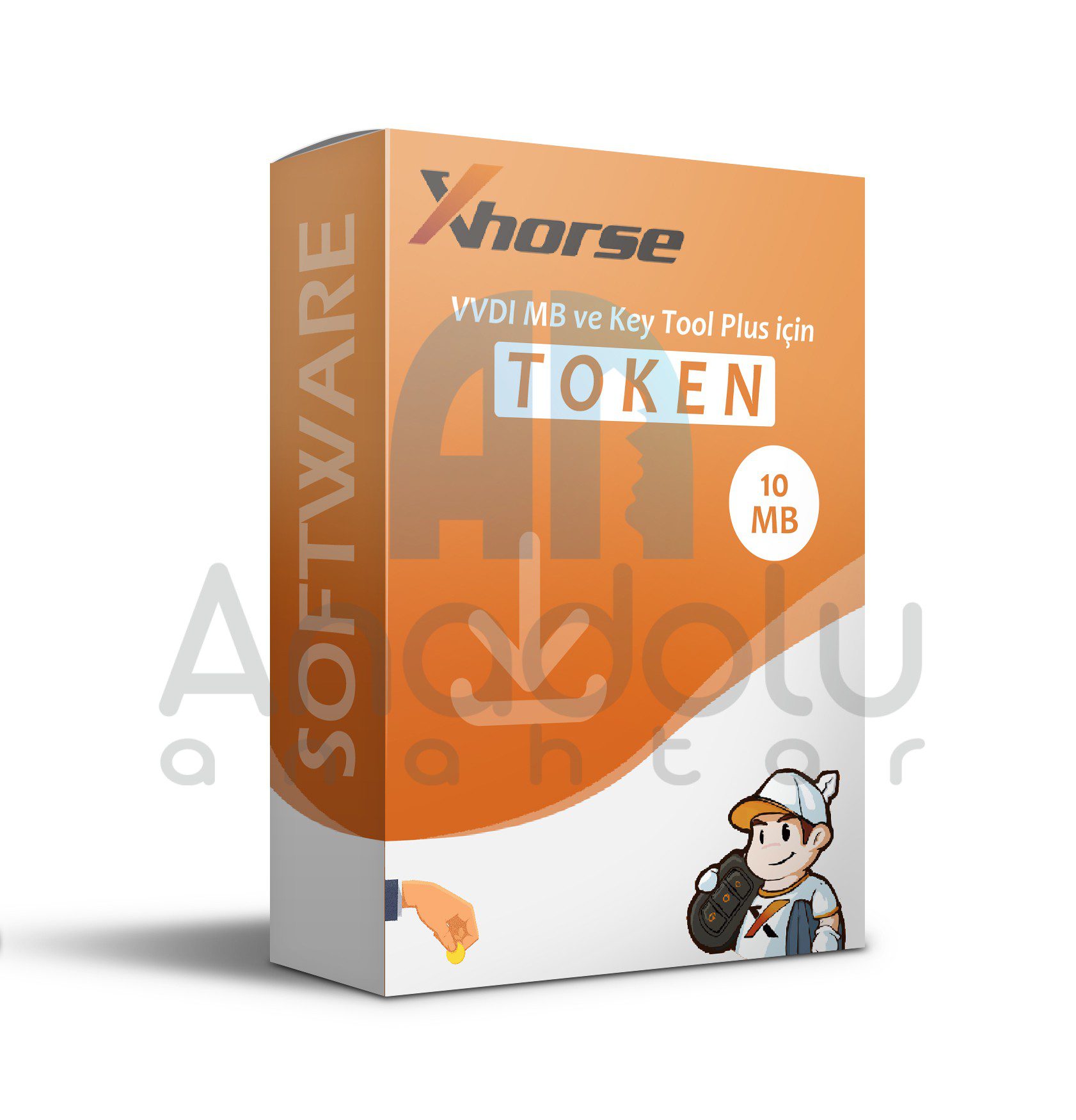 8204 | VVDI MB ve Key Tool Plus için Xhorse 10 MB Token