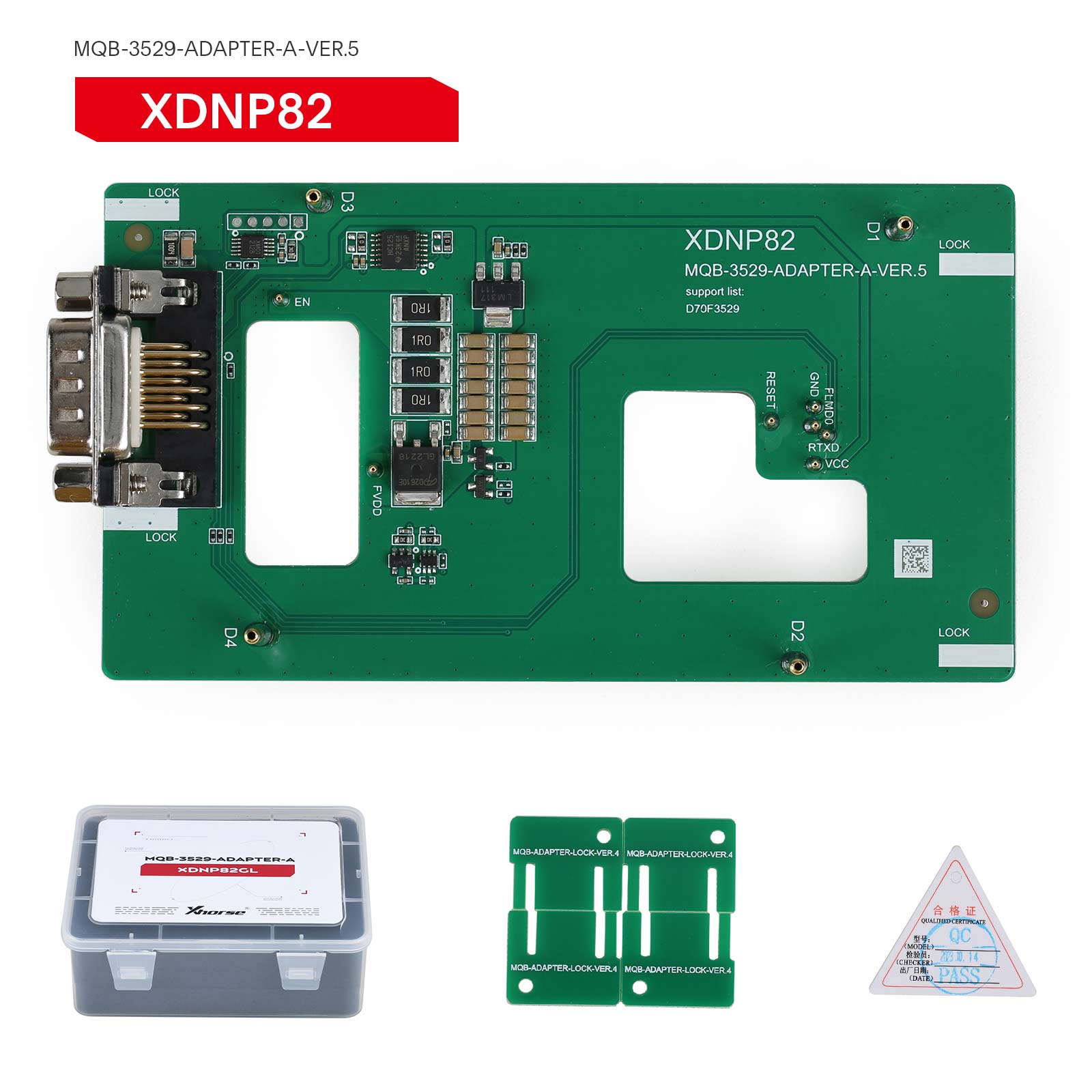 5830 | Xhorse XDNPM3GL MQB48 Solder Free Adapters Full Package 13 Pieces for VVDI Prog, Multi Prog and VVDI Key Tool Plus