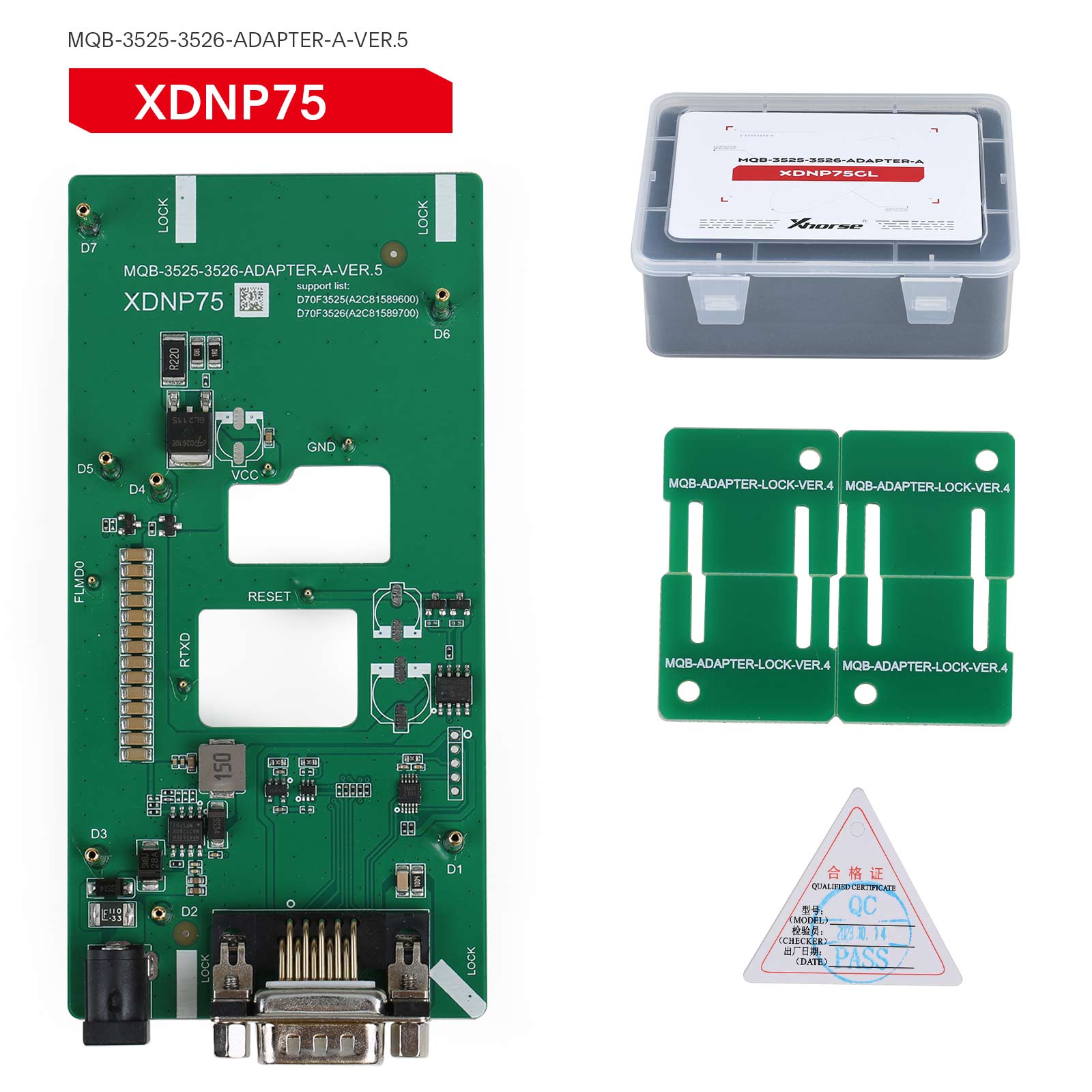5830 | Xhorse XDNPM3GL MQB48 Solder Free Adapters Full Package 13 Pieces for VVDI Prog, Multi Prog and VVDI Key Tool Plus
