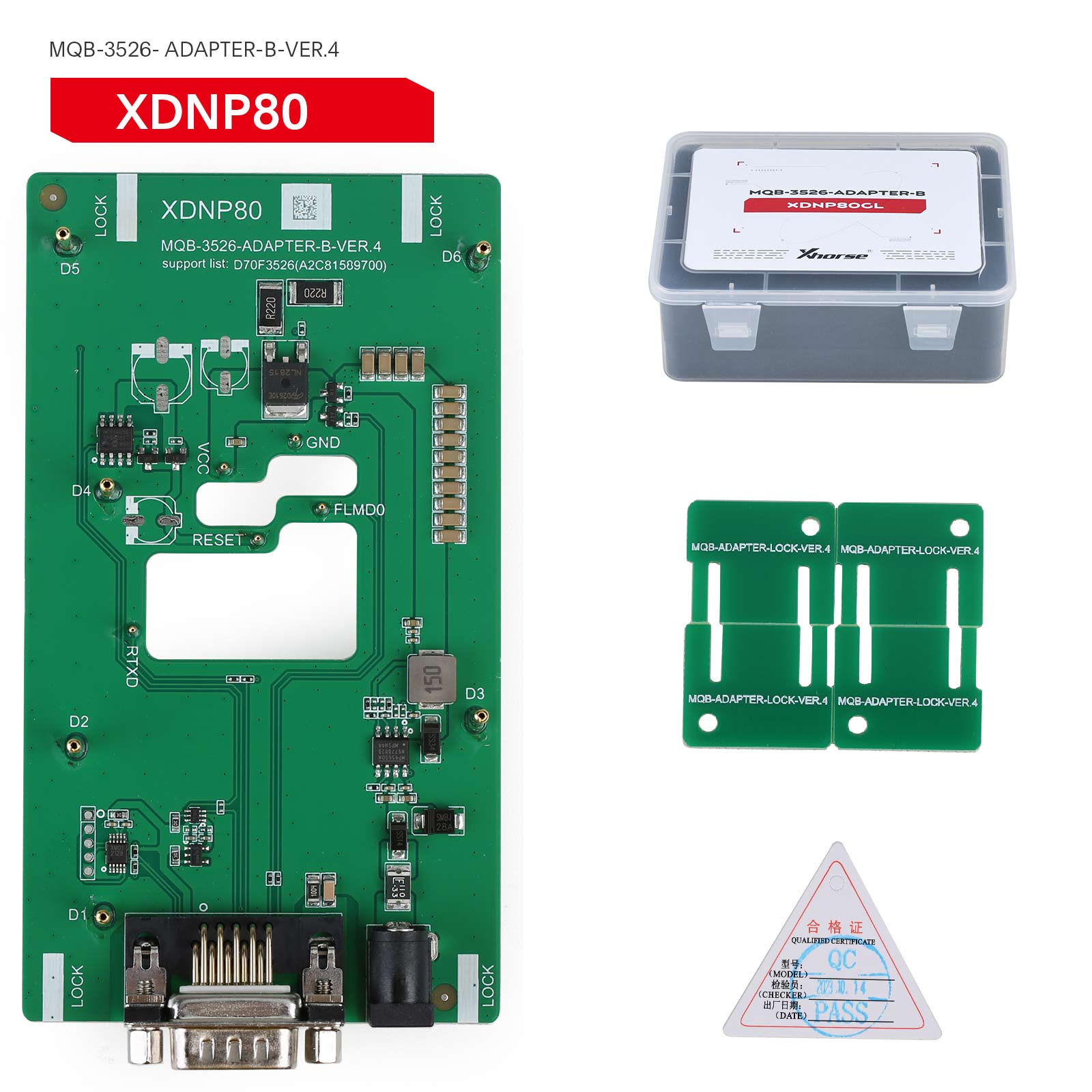 5830 | Xhorse XDNPM3GL MQB48 Solder Free Adapters Full Package 13 Pieces for VVDI Prog, Multi Prog and VVDI Key Tool Plus