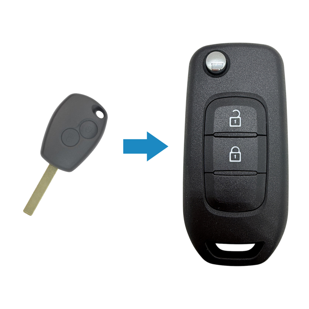 3505 | Renault Çapraz Çevirici Kumanda Kabı 2 Buton VA2 