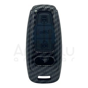 2932KARBON | Audi Smart Yeni Kasa 3 Buton Karbon Fiber Kılıfı