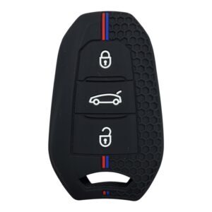 3412-PD | Peugeot Smart Petek Desenli Kılıf 3 Buton Renkli