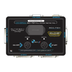 Evrensel • BDC / FEM • CAN Kontrolü • Flexray Kontrol Test Aracı Şunlarla uyumlu: • Autohex-II • VVDI 2 • Avdi • Autel ve Diğerleri. Profesyonel BMW Üniversal + Autohex II BDC-FEM Full Sistem Test Tool BMW araçlarınızın bakım ve onarımını daha verimli hale getirmek için üstün bir çözüm mü arıyorsunuz? Profesyonel BMW Üniversal + Autohex II BDC-FEM Full Sistem Test Tool, BMW araçlarının tüm sistemlerini kapsamlı bir şekilde test etmenizi sağlar ve işinizi kolaylaştırır. Autohex II BDC-FEM Full Sistem Test Tool Nedir? Autohex II BDC-FEM Full Sistem Test Tool, BMW araçlarının BDC (Body Domain Controller) ve FEM (Front Electronic Module) sistemlerini test etmek, programlamak ve kodlamak için kullanılan gelişmiş bir araçtır. Bu sistem, BMW araçlarının elektronik aksamlarının bakım ve onarım süreçlerini hızlandırır ve daha güvenilir hale getirir. BMW Üniversal + Autohex II BDC-FEM Full Sistem Test Tool'un Avantajları Kapsamlı Test ve Programlama: BMW araçlarınızın tüm elektronik sistemlerini test edebilir, programlayabilir ve kodlayabilirsiniz. Bu sayede aracınızın performansını ve güvenliğini artırırsınız. Kolay Kullanım: Kullanıcı dostu arayüzü sayesinde, karmaşık işlemleri bile kolayca gerçekleştirebilirsiniz. Profesyonel ve amatör kullanıcılar için idealdir. Güncellemeler ve Destek: Autohex II, düzenli yazılım güncellemeleri ve teknik destek ile her zaman güncel kalmanızı sağlar. Bu, en yeni BMW modellerine bile uyumlu olmanızı garantiler. Çok Yönlü Kullanım: BMW'nin yanı sıra Mini ve Rolls Royce gibi diğer marka araçların da BDC ve FEM modüllerini destekler. Neden Profesyonel BMW Üniversal + Autohex II BDC-FEM Full Sistem Test Tool? Zaman Tasarrufu: Hızlı ve etkili test ve programlama işlemleri ile zaman kazanın. Güvenilirlik: BMW araçlarının elektronik sistemlerinde meydana gelebilecek arızaları önceden tespit ederek güvenliğinizi artırın. Maliyet Etkinliği: Tek bir araç ile birden fazla işlevi yerine getirebilme avantajı, maliyetlerinizi düşürür. BMW Araçlarınız İçin En İyi Seçim Profesyonel BMW Üniversal + Autohex II BDC-FEM Full Sistem Test Tool, BMW araçlarınızın elektronik sistemlerini optimize etmek için ideal bir çözümdür. BMW'nin karmaşık elektronik yapısını anlamak ve yönetmek artık çok daha kolay. Aracınızın performansını ve güvenliğini artırmak için bu üstün teknolojiden faydalanın. BMW'nizi En İyi Durumda Tutun! BMW araçlarınızın bakım ve onarım süreçlerini en üst düzeye çıkarın. Profesyonel BMW Üniversal + Autohex II BDC-FEM Full Sistem Test Tool ile aracınızın tüm elektronik sistemlerini yönetmek ve optimize etmek şimdi çok daha kolay. Hemen bu gelişmiş sistemi edinin ve BMW'nizin performansını zirveye taşıyın!