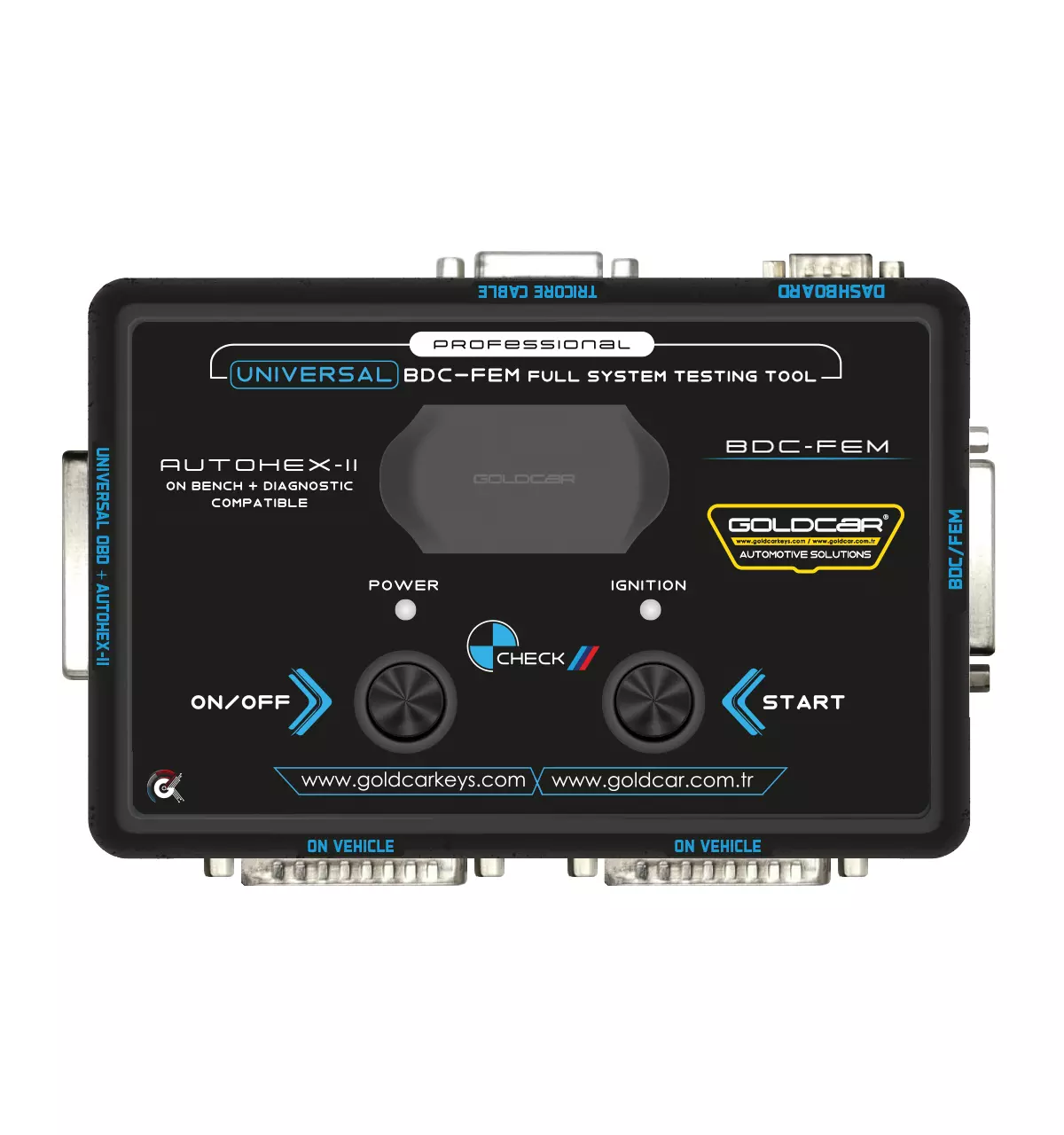 9410 | Profesyonel Üniversal + Autohex II BDC-FEM Full Sistem Test Tool+ 1 Evrensel • BDC / FEM • CAN Kontrolü • Flexray Kontrol Test Aracı Şunlarla uyumlu: • Autohex-II • VVDI 2 • Avdi • Autel ve Diğerleri. Profesyonel BMW Üniversal + Autohex II BDC-FEM Full Sistem Test Tool BMW araçlarınızın bakım ve onarımını daha verimli hale getirmek için üstün bir çözüm mü arıyorsunuz? Profesyonel BMW Üniversal + Autohex II BDC-FEM Full Sistem Test Tool, BMW araçlarının tüm sistemlerini kapsamlı bir şekilde test etmenizi sağlar ve işinizi kolaylaştırır. Autohex II BDC-FEM Full Sistem Test Tool Nedir? Autohex II BDC-FEM Full Sistem Test Tool, BMW araçlarının BDC (Body Domain Controller) ve FEM (Front Electronic Module) sistemlerini test etmek, programlamak ve kodlamak için kullanılan gelişmiş bir araçtır. Bu sistem, BMW araçlarının elektronik aksamlarının bakım ve onarım süreçlerini hızlandırır ve daha güvenilir hale getirir. BMW Üniversal + Autohex II BDC-FEM Full Sistem Test Tool'un Avantajları Kapsamlı Test ve Programlama: BMW araçlarınızın tüm elektronik sistemlerini test edebilir, programlayabilir ve kodlayabilirsiniz. Bu sayede aracınızın performansını ve güvenliğini artırırsınız. Kolay Kullanım: Kullanıcı dostu arayüzü sayesinde, karmaşık işlemleri bile kolayca gerçekleştirebilirsiniz. Profesyonel ve amatör kullanıcılar için idealdir. Güncellemeler ve Destek: Autohex II, düzenli yazılım güncellemeleri ve teknik destek ile her zaman güncel kalmanızı sağlar. Bu, en yeni BMW modellerine bile uyumlu olmanızı garantiler. Çok Yönlü Kullanım: BMW'nin yanı sıra Mini ve Rolls Royce gibi diğer marka araçların da BDC ve FEM modüllerini destekler. Neden Profesyonel BMW Üniversal + Autohex II BDC-FEM Full Sistem Test Tool? Zaman Tasarrufu: Hızlı ve etkili test ve programlama işlemleri ile zaman kazanın. Güvenilirlik: BMW araçlarının elektronik sistemlerinde meydana gelebilecek arızaları önceden tespit ederek güvenliğinizi artırın. Maliyet Etkinliği: Tek bir araç ile birden fazla işlevi yerine getirebilme avantajı, maliyetlerinizi düşürür. BMW Araçlarınız İçin En İyi Seçim Profesyonel BMW Üniversal + Autohex II BDC-FEM Full Sistem Test Tool, BMW araçlarınızın elektronik sistemlerini optimize etmek için ideal bir çözümdür. BMW'nin karmaşık elektronik yapısını anlamak ve yönetmek artık çok daha kolay. Aracınızın performansını ve güvenliğini artırmak için bu üstün teknolojiden faydalanın. BMW'nizi En İyi Durumda Tutun! BMW araçlarınızın bakım ve onarım süreçlerini en üst düzeye çıkarın. Profesyonel BMW Üniversal + Autohex II BDC-FEM Full Sistem Test Tool ile aracınızın tüm elektronik sistemlerini yönetmek ve optimize etmek şimdi çok daha kolay. Hemen bu gelişmiş sistemi edinin ve BMW'nizin performansını zirveye taşıyın!
