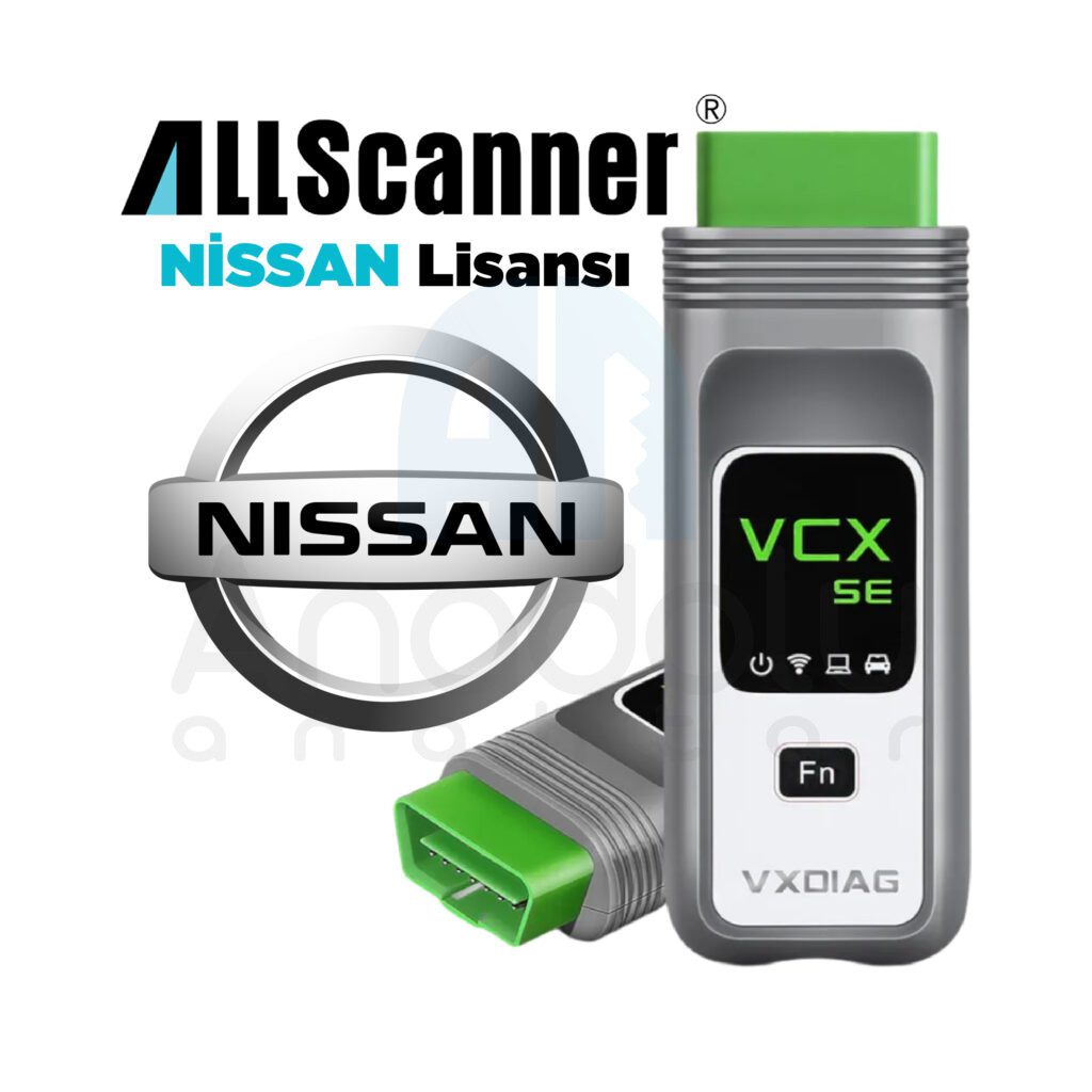 8302 | All Scanner Nissan Lisansları için VCX SE Diagnostik Tool ...