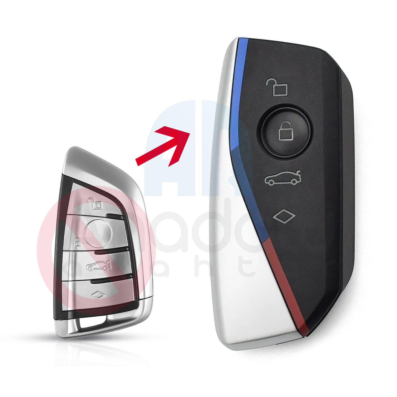 2779 | BMW F-Serisi Tipi için Modifi Smart Kumanda Kabı 4 Buton 1 2779 | BMW F-Serisi Tipi için Modifi Smart Kumanda Kabı 4 Buton