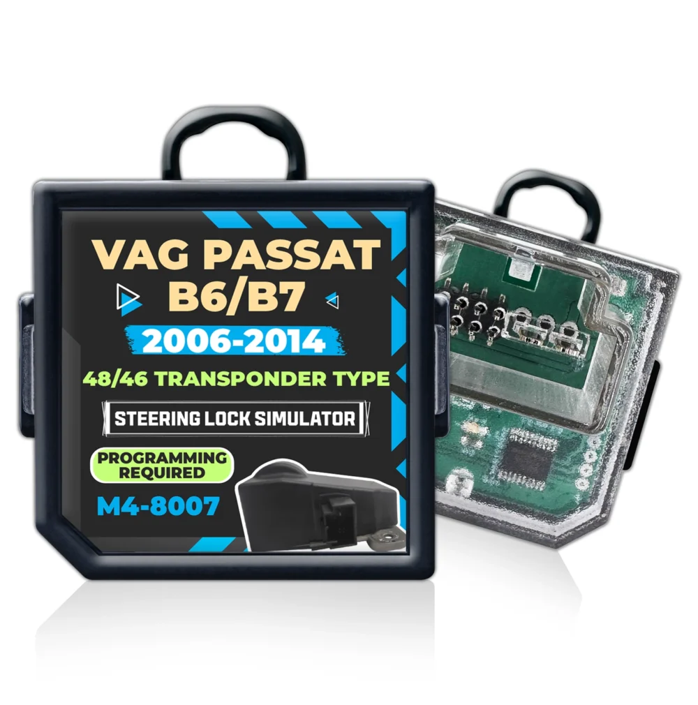 Volkswagen VW B6 / B7 Passat 48 / 46 Transponder için Direksiyon Kilidi Emülatörü
