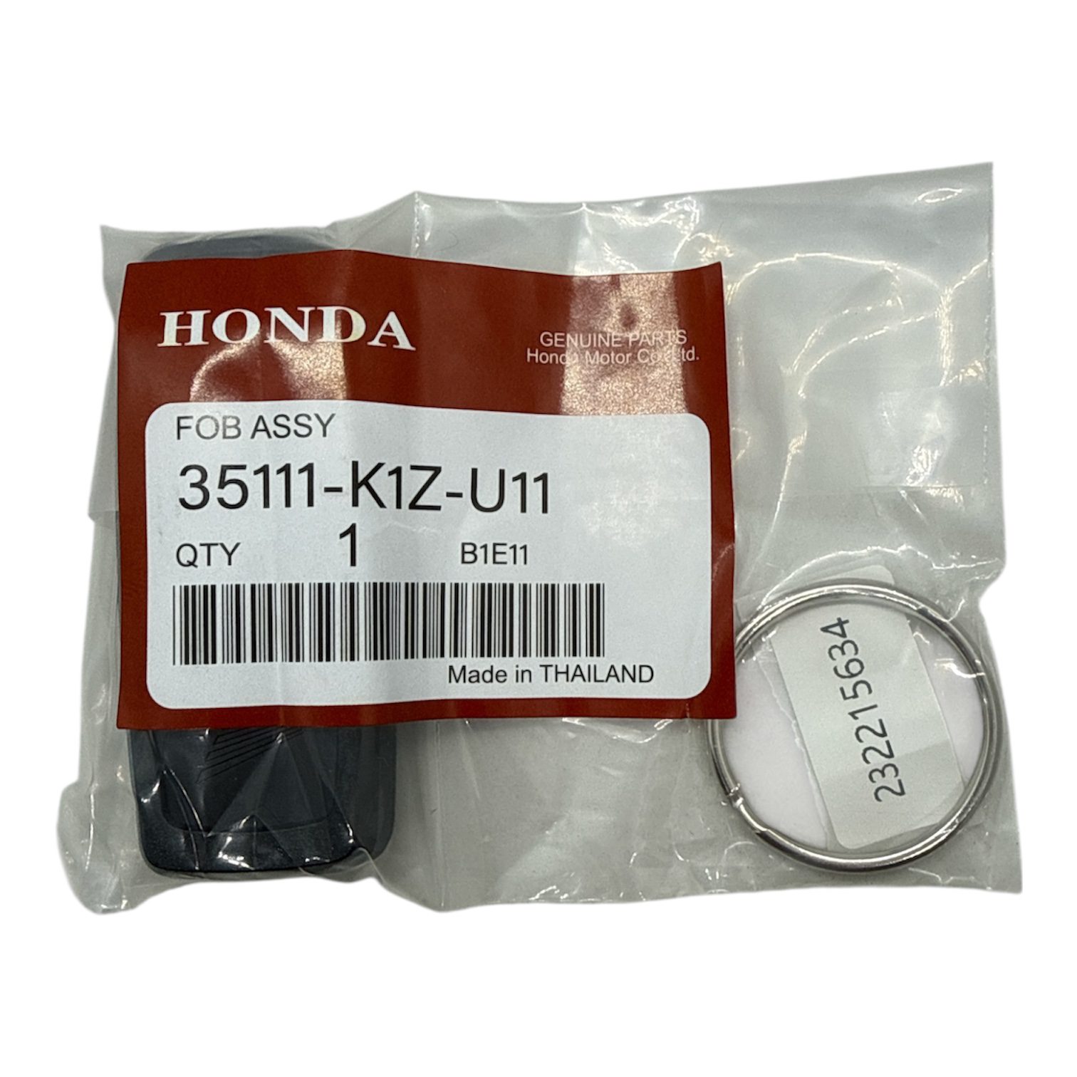 1718 | Honda Orjinal Motosiklet Smart Kumanda 35123-K1B-T10 / K1W /K1Z ID47 Çip 434MHZ 2 Honda Orjinal PCX160 Smart Kumanda 3 Buton ID47 433MHz