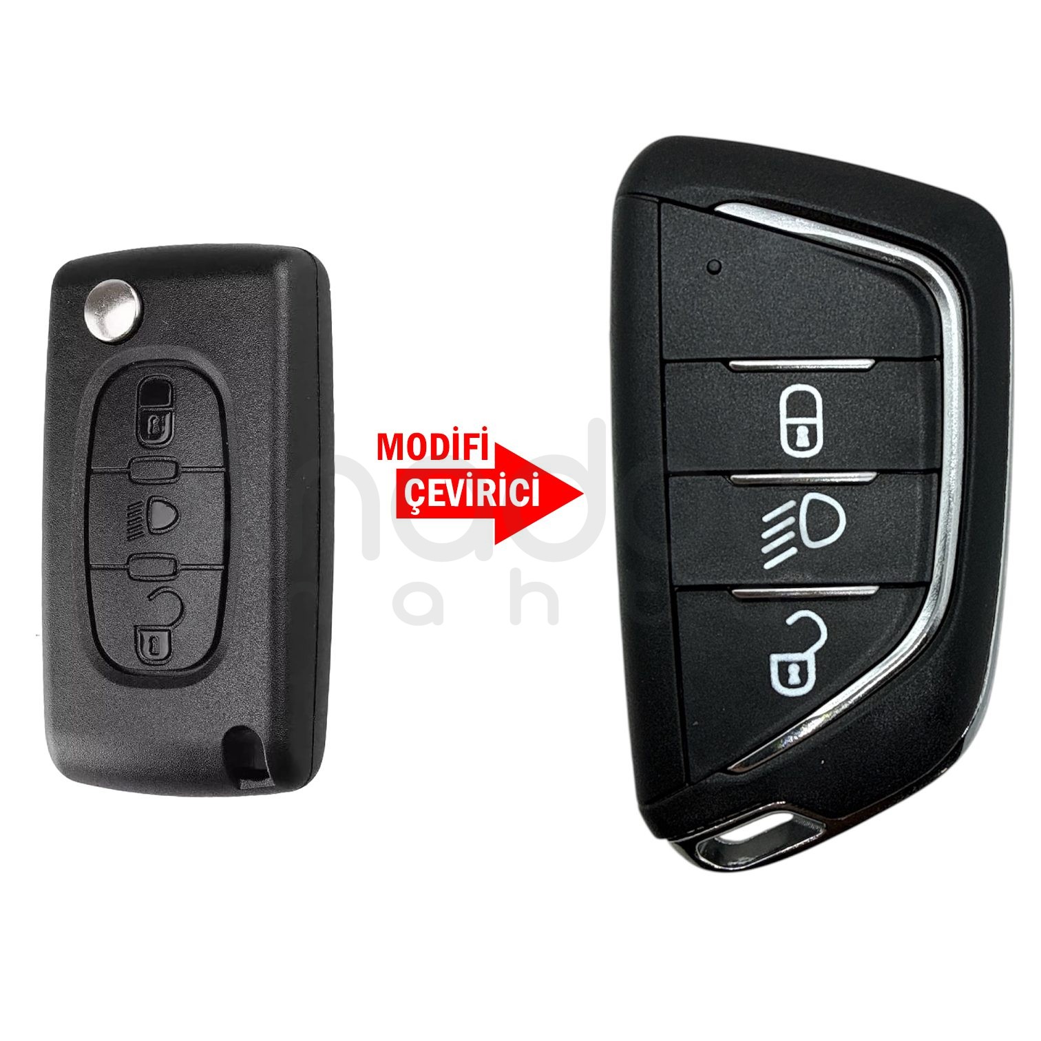 3440 | Peugeot Çevirici Sustalı Kumanda Kabı 3 Buton VA2 Pil Yataklı FAR 1 3440 | Peugeot Çevirici Sustalı Kumanda Kabı 3 Buton VA2 Pil Yataklı FAR