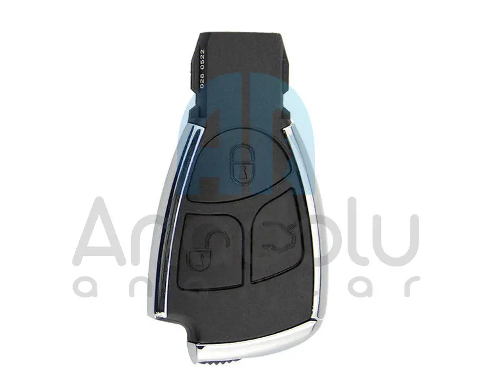 2651 | Mercedes Kumanda Kabı 3 Buton Krom