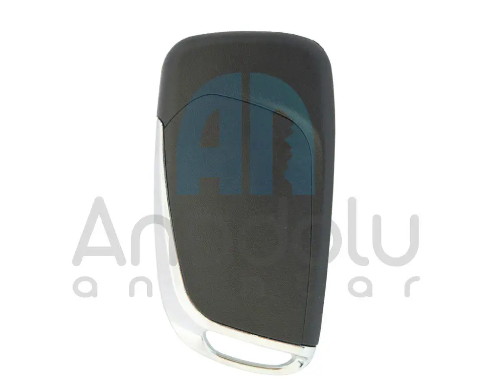 3455 | Peugeot Sustalı Kumanda Kabı Krom Pil Yataksız - Görsel 2