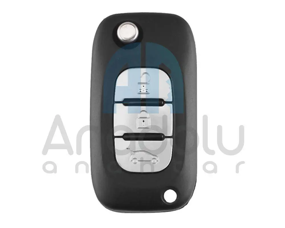3549 | Renault Fluence Kumanda Kabı 3 Buton Parlak