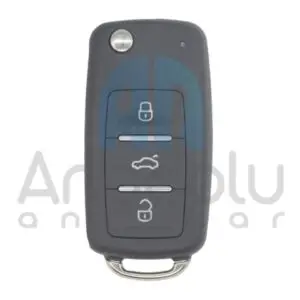 KD VW Sustalı Kumanda NB08 PCF Universal, çeşitli Volkswagen araç modelleri için uyumlu bir anahtardır. Bu tür kumandalar genellikle aracınızın mevcut anahtarıyla programlanarak kullanılabilir. İşte KD VW Sustalı Kumanda NB08 PCF Universal hakkında bazı önemli bilgiler: Uyumluluk: Bu kumanda, Volkswagen araç modelleriyle uyumludur. Uyumlu modellerin tam listesini ürünün satıcısından veya üreticisinin web sitesinden öğrenebilirsiniz. Programlama: Kumandanın aracınıza tanıtılması için programlanması gerekir. Bu işlemi yetkili bir otomobil anahtar uzmanı veya bir araç servisi gerçekleştirebilir. Programlama işlemi genellikle aracın OBD-II portu üzerinden yapılır. Özellikler: KD VW Sustalı Kumanda, sustalı mekanizmaya sahiptir ve orijinal anahtarın tüm fonksiyonlarını yerine getirebilir. Bu özellikler arasında kapı kilitleme/açma, bagaj açma ve bazen uzaktan motor çalıştırma bulunur. Pil Değişimi: Kumandanın pilinin düzenli olarak değiştirilmesi gerekmektedir. Pil ömrü genellikle birkaç yıldır, ancak kullanım sıklığına bağlı olarak değişebilir. Yedek Anahtar: Bu tür kumandalar, kaybolan veya hasar gören orijinal anahtarların yerine kullanılabilir. Ayrıca, bir yedek anahtar olarak da kullanılabilir. Bu kumandayı satın almadan önce, aracınızın modeliyle uyumlu olup olmadığını ve programlama işlemi için gereken ekipman ve hizmetleri kontrol etmeniz önemlidir.