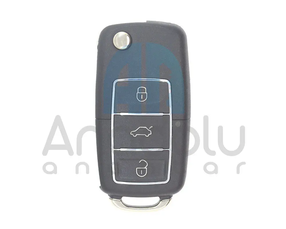 9901 | KD - Xhorse VW AD Tipi Sustalı Kumanda Kabı Krom