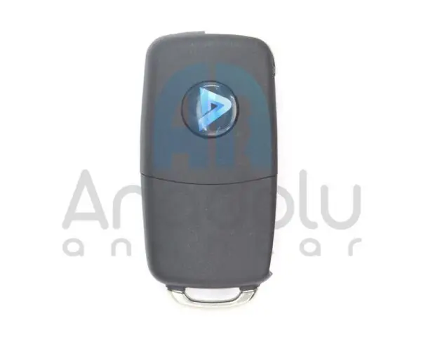 9901 | KD - Xhorse VW AD Tipi Sustalı Kumanda Kabı Krom - Görsel 2