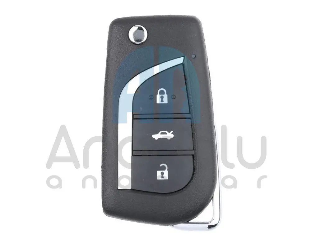 5887 | Xhorse VVDI XKTO00EN Universal Kablolu Kumanda 3 Buton