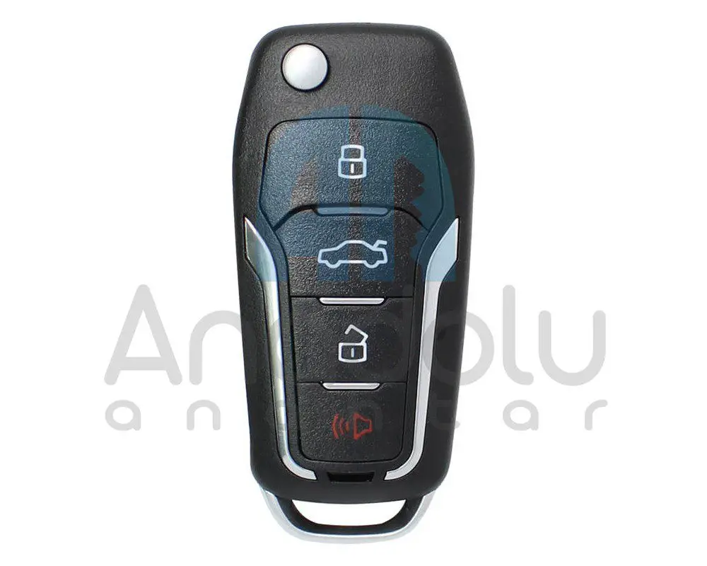 8696 | Xhorse Sustalı XEFO01EN Kumanda süper çipli 3+1 Buton ford tipi