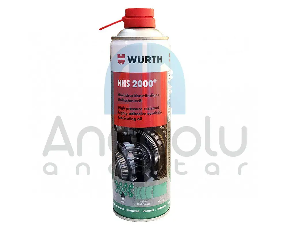 10001 | WÜRTH HHS 2000 Yağlama Spreyi 500ml Original 1 10001 | WÜRTH HHS 2000 Yağlama Spreyi 500ml Original