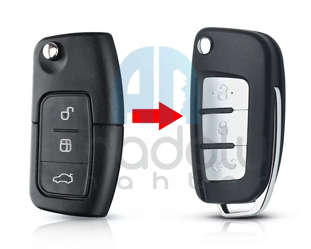 4152 | Ford Focus Sustalı Kumanda Kabi 3 Buton Balık Yeni Donuşum