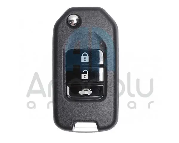 8901 | Xhorse VVDI XKHO00EN Sustalı Kumanda 3 Buton Honda Tipi