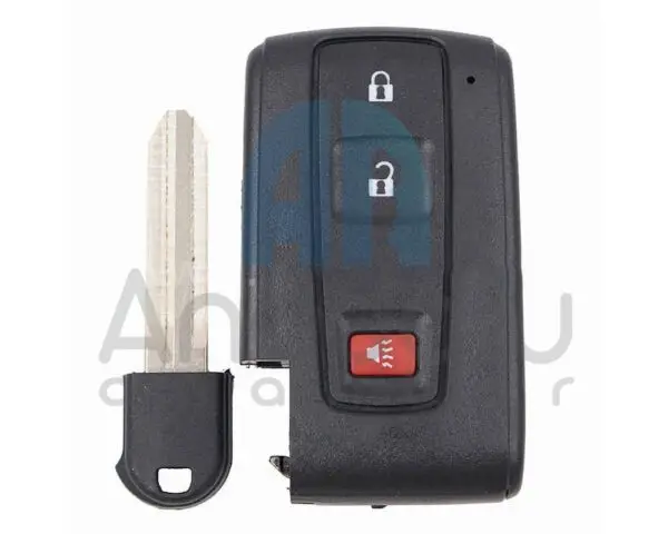 1036 | Toyota siyah Smart Kumanda Kabı 2+1 Buton - Görsel 3