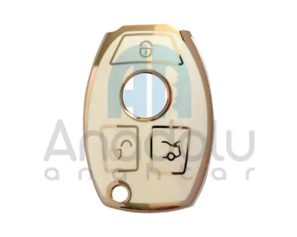 2610-W | Mercedes Silikon Kılıfı 3 Buton