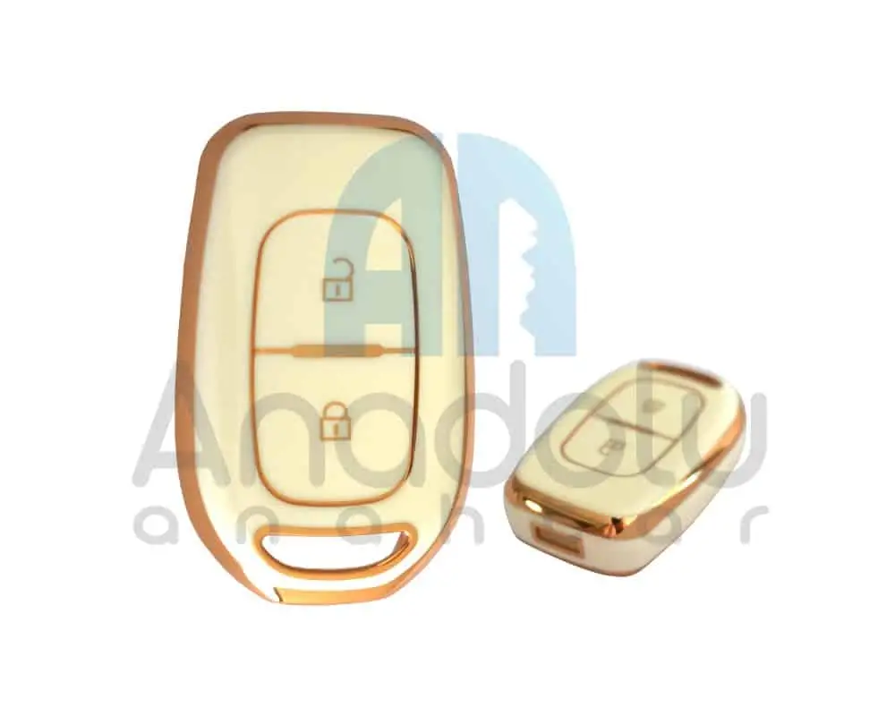 3511-W | Renault Kumanda Nano Silikon Kılıfı 2 Buton