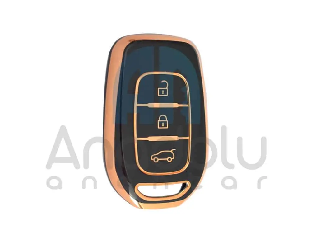 3526-B | Renault Kumanda Silikon Kılıfı 3 Buton