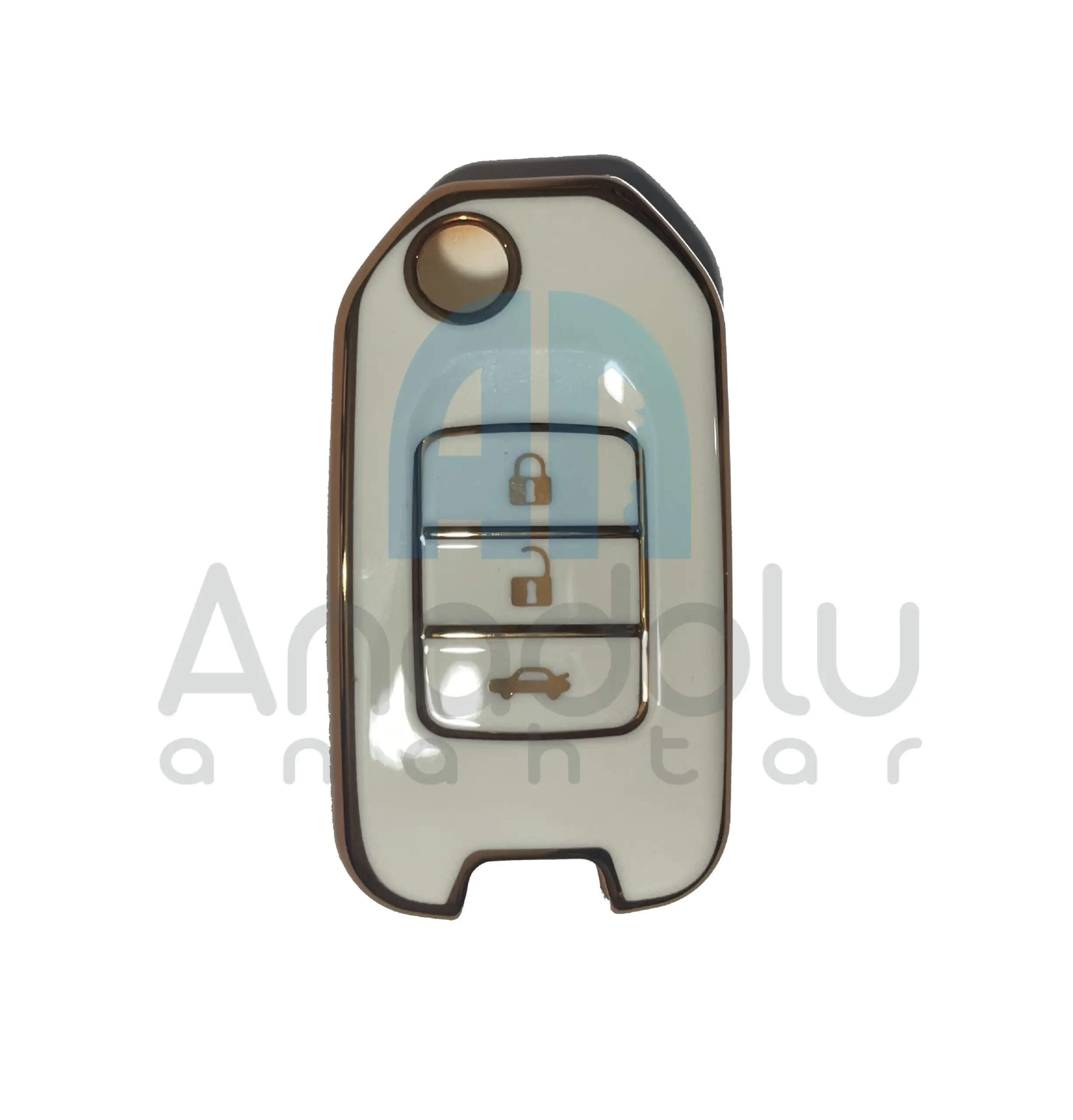 1724-W | Honda Civic Nano Silikon Kılıfı 3 Buton